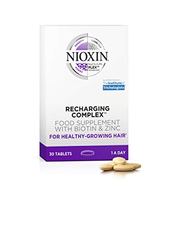 Nioxin Recharging Complex, Daily Vitamin for Healthy Hair, Biotin, Zinc & Iron, Non-GMO & Gluten Free, 30 Count