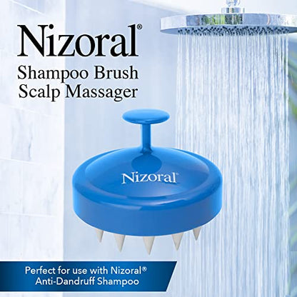 Nizoral Anti-Dandruff Shampoo 7oz and Scalp Massager Brush Bundle