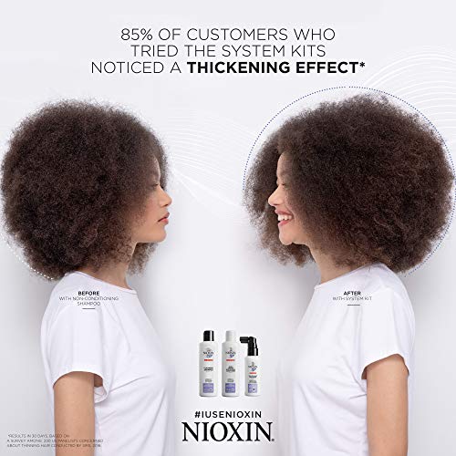 Nioxin System 6 Scalp Cleansing Shampoo with Peppermint Oil, Treats Dry Scalp, Dandruff Relief, Anti-Hair Breakage, and Progressed Thinning 33.8 fl oz