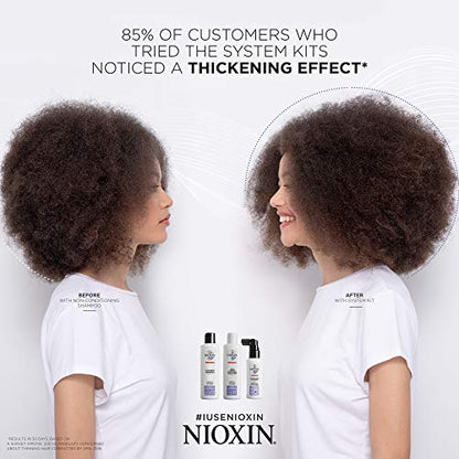 Nioxin System 6 Scalp Cleansing Shampoo with Peppermint Oil, Treats Dry Scalp, Dandruff Relief, Anti-Hair Breakage, and Progressed Thinning 33.8 fl oz